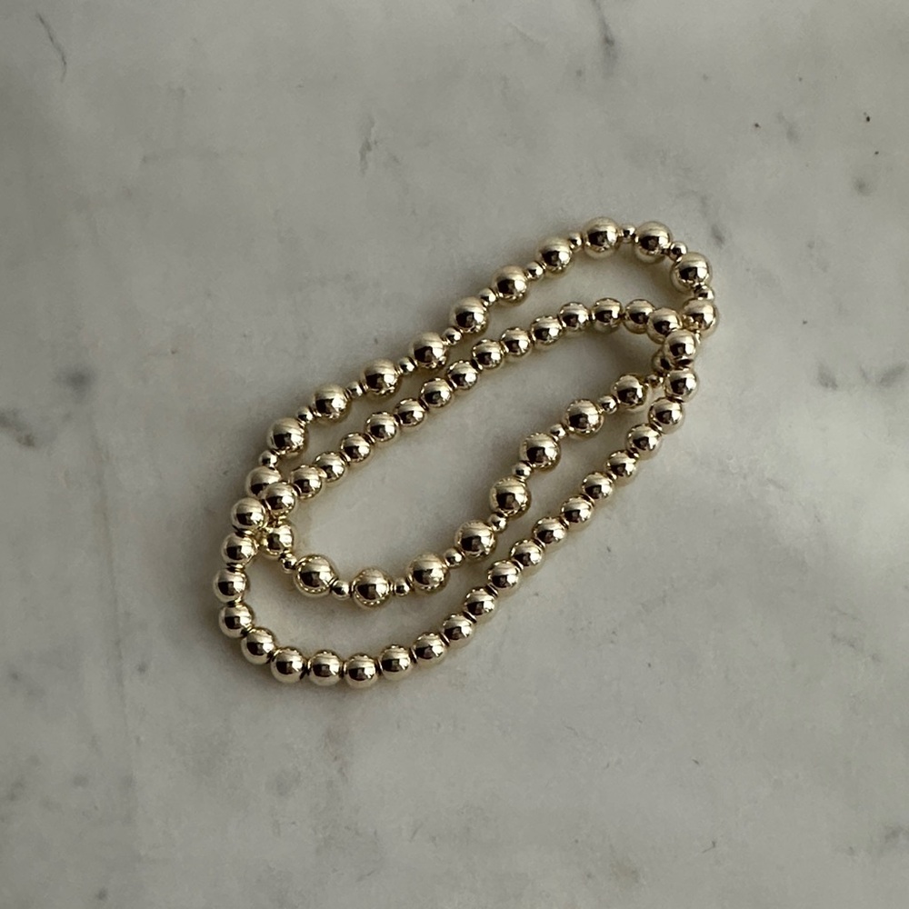 Classic Gold Filled Beaded Bracelet